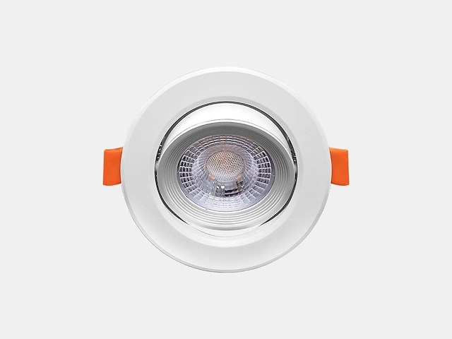 20 x 4.9w smd led inbouwspot 3000k mat wit met lens - afbeelding 3 van  6
