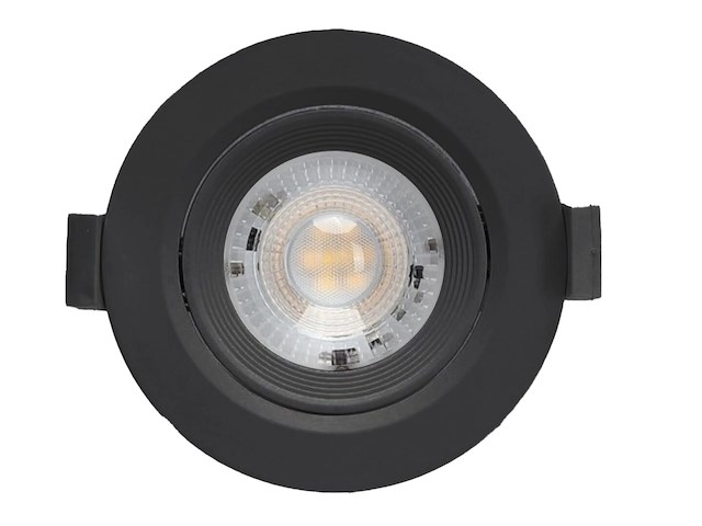20 x 4.9w smd led inbouwspot 3000k zwart met lens - afbeelding 5 van  7