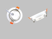 20 x 4.9w smd led inbouwspot 6000k mat wit met lens - afbeelding 2 van  5