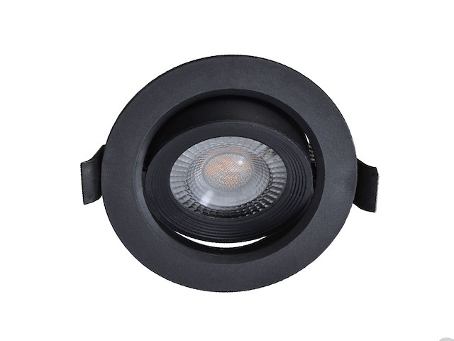 20 x 4.9w smd led inbouwspot 6000k zwart met lens - afbeelding 1 van  7
