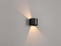 20 x 7w led zwart wandlamp rond duo licht verstelbaar waterdicht - afbeelding 5 van  8