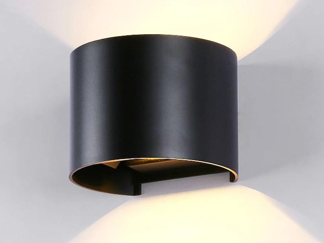 20 x 7w led zwart wandlamp rond duo licht verstelbaar waterdicht - afbeelding 8 van  10