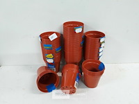 20 x bloempot pvc set 5 stuks 10 cm - afbeelding 2 van  3