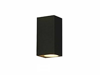 20 x buiten wandlamp – gu10 – rechthoek – dubbele lichtuitgang – ip65 – zwart - afbeelding 4 van  5
