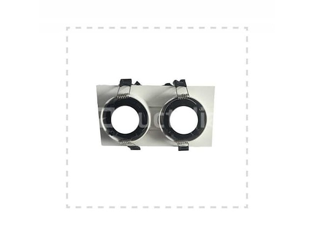 20 x downlight fitting – draaibaar – gu10 – wit/zwart – ip20 – ep-2 - afbeelding 3 van  4