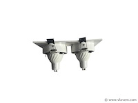 20 x downlight fitting – draaibaar – gu10 – wit/zwart – ip20 – ep-2 - afbeelding 2 van  4