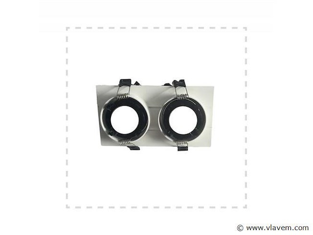 20 x downlight fitting – draaibaar – gu10 – wit/zwart – ip20 – ep-2 - afbeelding 3 van  4