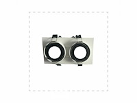 20 x downlight fitting – draaibaar – gu10 – wit/zwart – ip20 – ep-2 - afbeelding 4 van  5