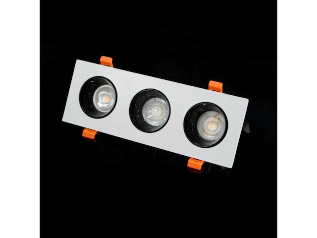 20 x downlight fitting – draaibaar – gu10 – wit/zwart – ip20 – ep-3 - afbeelding 5 van  5
