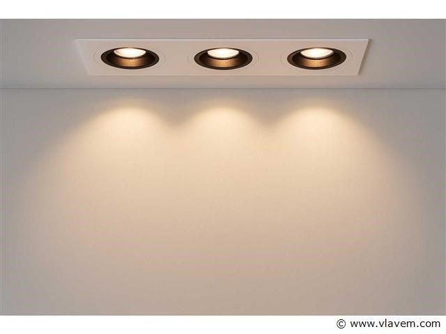 20 x downlight fitting – draaibaar – gu10 – wit/zwart – ip20 – ep-3 - afbeelding 1 van  5