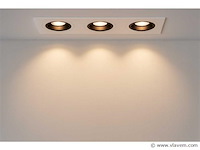 20 x downlight fitting – draaibaar – gu10 – wit/zwart – ip20 – ep-3 - afbeelding 1 van  5