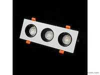 20 x downlight fitting – draaibaar – gu10 – wit/zwart – ip20 – ep-3 - afbeelding 5 van  5