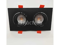 20 x downlight fitting – draaibaar – gu10 – zwart – ip20 – ep-2 - afbeelding 1 van  5