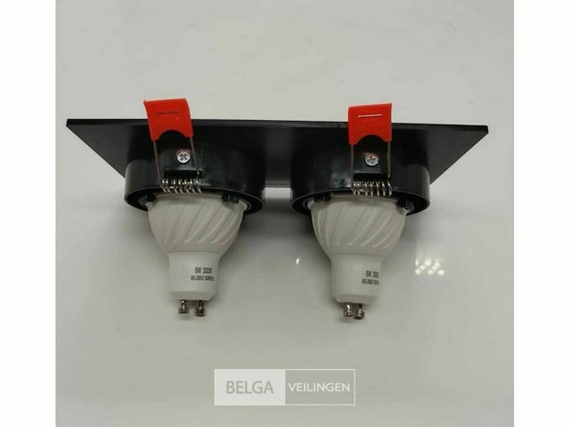 20 x downlight fitting – draaibaar – gu10 – zwart – ip20 – ep-2 - afbeelding 4 van  6