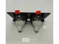 20 x downlight fitting – draaibaar – gu10 – zwart – ip20 – ep-2 - afbeelding 4 van  6