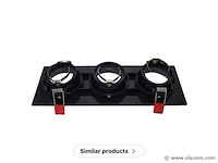 20 x downlight fitting – draaibaar – gu10 – zwart – ip20 – ep-3 - afbeelding 4 van  5