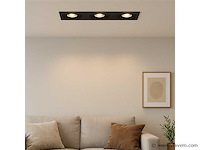 20 x downlight fitting – draaibaar – gu10 – zwart – ip20 – ep-3 - afbeelding 1 van  5