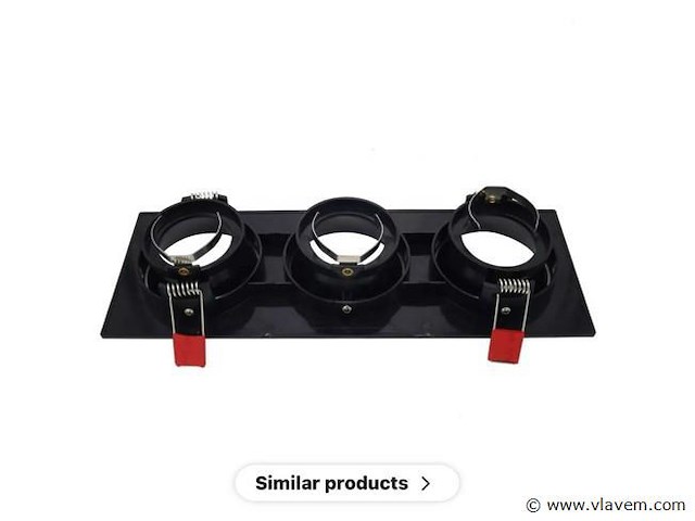 20 x downlight fitting – draaibaar – gu10 – zwart – ip20 – ep-3 - afbeelding 4 van  5