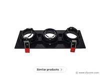 20 x downlight fitting – draaibaar – gu10 – zwart – ip20 – ep-3 - afbeelding 4 van  5