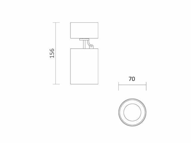 20 x fago kantelbare design spot wit - afbeelding 3 van  5