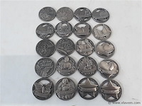 20 x geluksmunt met spreuk - afbeelding 1 van  2