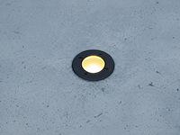 20 x gu10 grondspot rond zand zwart - afbeelding 3 van  6