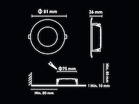 20 x gu10 inbouw armatuur wit met lamphouder - afbeelding 8 van  12