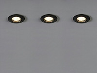 20 x gu10 inbouw armatuur zand zwart met lamphouder - afbeelding 4 van  8