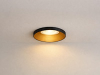 20 x gu10 inbouw armatuur zwart en goud met lamphouder - afbeelding 1 van  6