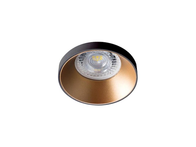 20 x gu10 inbouw armatuur zwart en goud met lamphouder - afbeelding 2 van  6