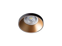 20 x gu10 inbouw armatuur zwart en goud met lamphouder - afbeelding 2 van  6