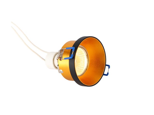 20 x gu10 inbouw armatuur zwart en goud met lamphouder - afbeelding 4 van  6