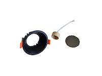 20 x gu10 inbouw armatuur zwart met lamphouder - afbeelding 8 van  10