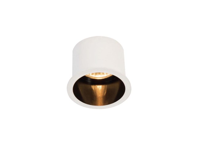 20 x gu10 inbouw design armatuur cilinder zand wit en zwart met lamphouder - afbeelding 1 van  5