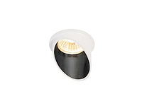 20 x gu10 inbouw design armatuur cilinder zand wit en zwart met lamphouder - afbeelding 1 van  5