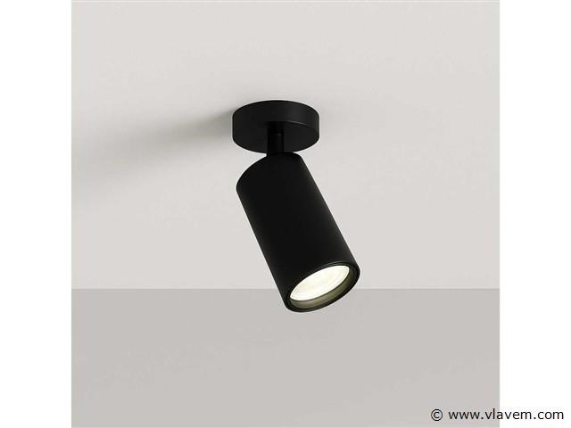20 x gu10 opbouwspot armatuur – draaibaar – ip20 – zwart - afbeelding 2 van  5
