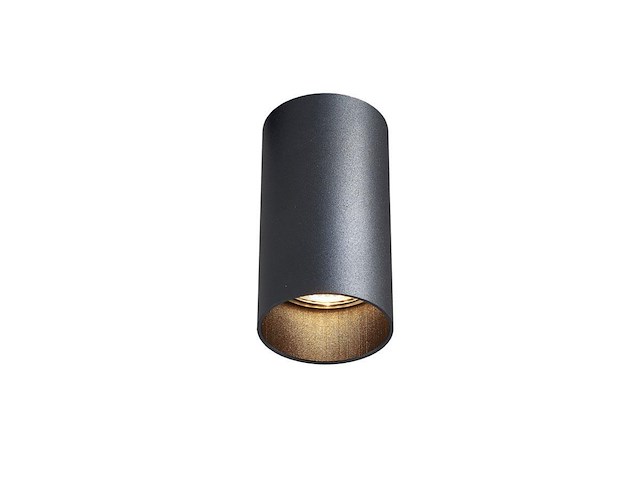 20 x gu10 opbouwspot armatuur dun cilinder zand zwart - afbeelding 2 van  6