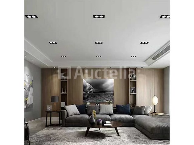 20 x gu10 verstelbare inbouwbeugels – rechthoekig – zwart – model ep-2 - afbeelding 4 van  5