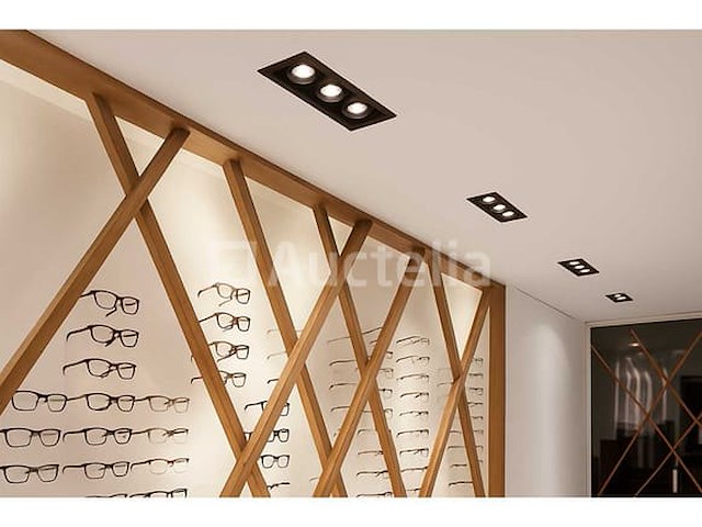 20 x gu10 verstelbare inbouwframes – rechthoekig – zwart – model ep-3 - afbeelding 2 van  5