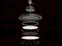 20 x highbay ufo 100w - pro design smd - dimbaar - koud wit 6500k - afbeelding 7 van  9