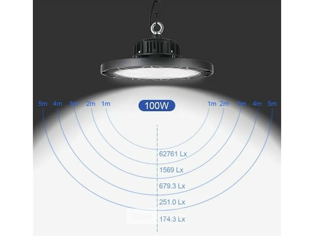 20 x highbay ufo 100w - pro design smd - dimbaar - koud wit 6500k - afbeelding 4 van  10