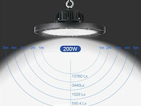 20 x highbay ufo 200w - pro design smd - dimbaar - koud wit 6500k - afbeelding 4 van  10