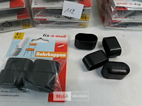 20 x insteeddop zwart 4 stuks 38x20 mm - afbeelding 3 van  3