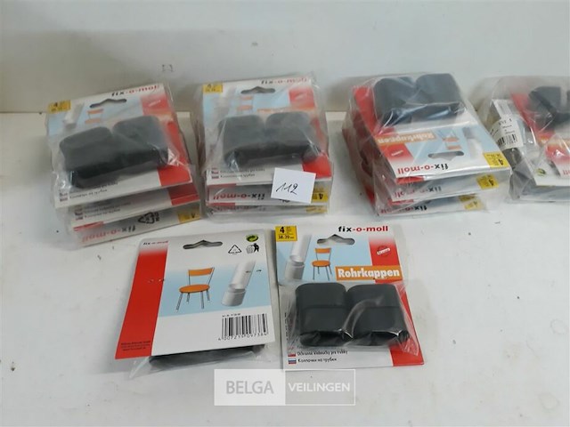 20 x insteeddop zwart 4 stuks 38x20 mm - afbeelding 2 van  3