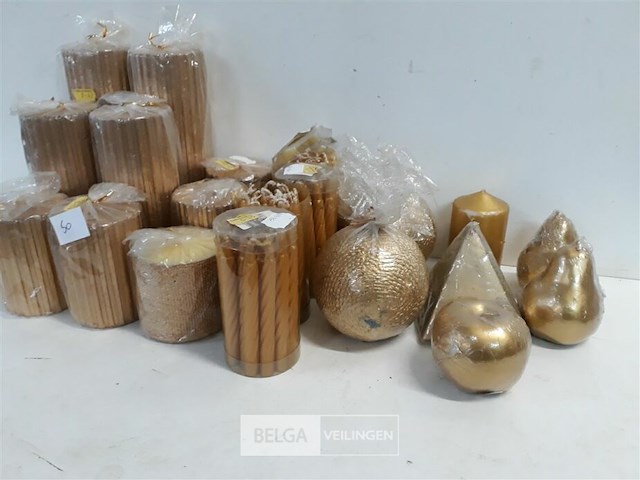20 x kaarsen mix goud kleur - afbeelding 3 van  3