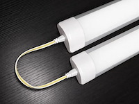 20 x led batten 18w – 60cm – 6500k koud wit – ip20 stofdicht – koppelbaar - afbeelding 3 van  5