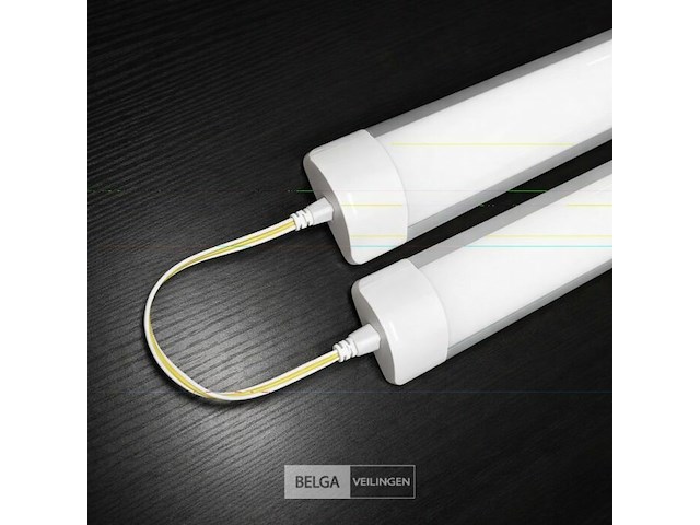 20 x led batten 18w – 60cm – 6500k koud wit – ip20 stofdicht – koppelbaar - afbeelding 4 van  6