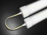 20 x led batten 18w – 60cm – 6500k koud wit – ip20 stofdicht – koppelbaar - afbeelding 4 van  6