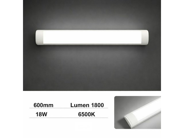 20 x led batten 18w – 60cm – 6500k koud wit – koppelbaar – tetra-60 - afbeelding 1 van  6