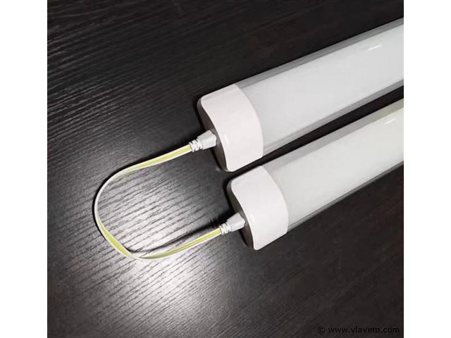 20 x led batten 36w – 120cm – 4000k neutraal wit – koppelbaar – tetra-120 - afbeelding 2 van  6